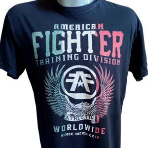 Men's Large T-shirt American Fighter Training Division Graphic Winged Eagle Logo